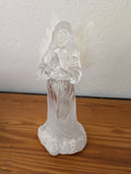 Acrylic Angel with Feather Wings from Unknown -  Holiday Decor (Acrylic, Feathers Figurine, Modern, Traditional, Clear, White)