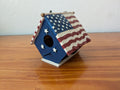 American Flag Birdhouse from Unknown -  Garden Decor (Wood, Paint Birdhouse, Americana, Patriotic, Folk Art, Red, White, Blue)
