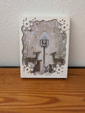 Winter Woodland Shadow Box from Unknown -  Holiday Decor (Wood or MDF, Paper, LED Lighted Decor, Woodland, Rustic, Winter, White, Brown, Grey)