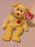 Daisy the Bear - Ty Beanie Baby (Yellow, 2000, Plush Toy, Stuffed Animal, MWMT, Vintage, Retired)