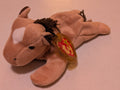 Derby the Horse - Ty Beanie Baby (Brown, White, 1995, Plush Toy, MWMT, Stuffed Animal, Vintage, Retired, Plushie)