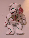 Candy Cane the Bear - Ty Beanie Baby (White, Red, Green, 2002, Plush Toy, MWMT, Stuffed Animal, Vintage, Retired, Plushie)