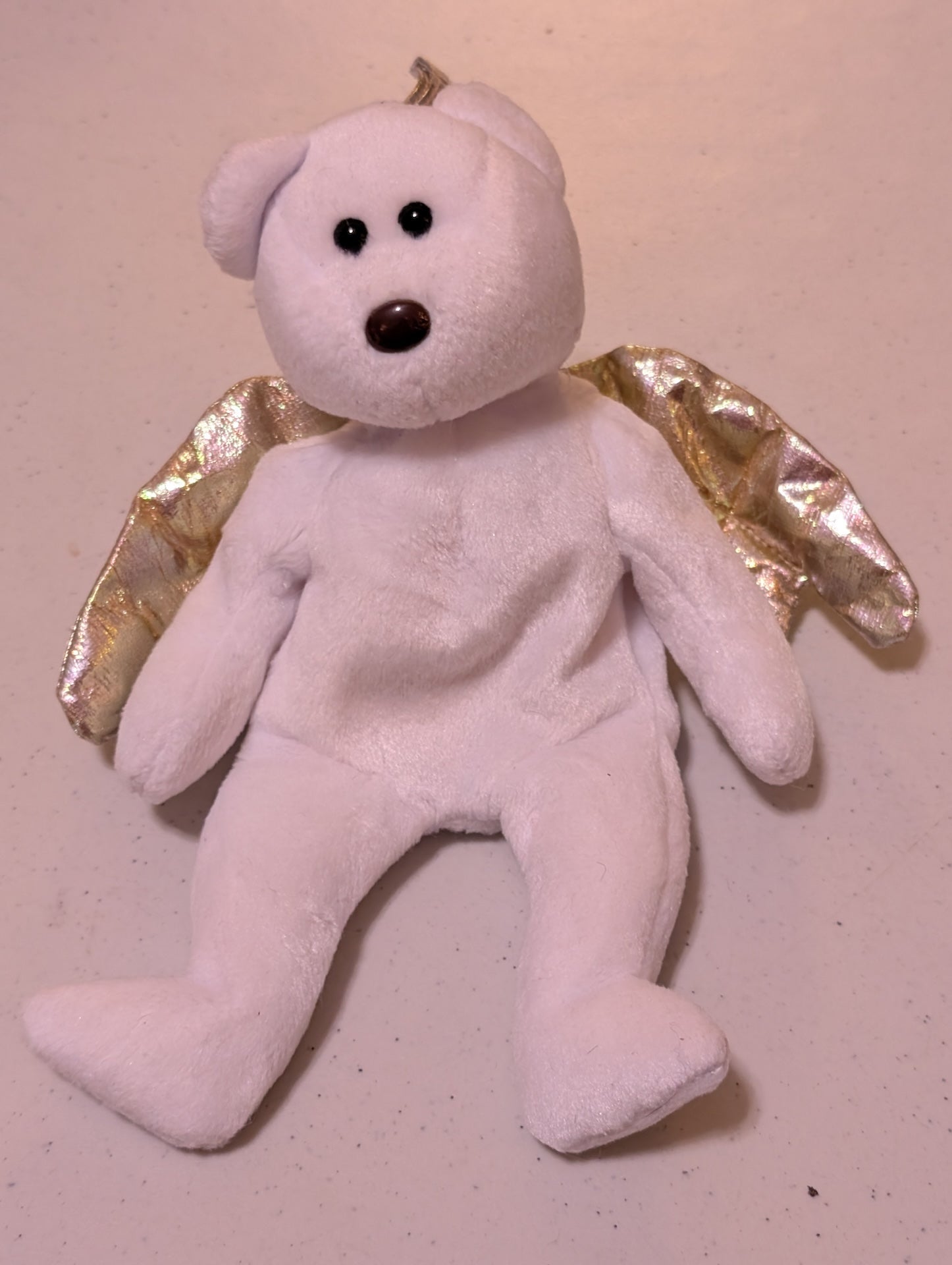 Halo II Angel Bear 2000 Christmas Plush generation TY Beanie Baby (Vintage, Retired,VTG, Stuffed Animal, Plush, Toy)