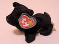 Clubby II the Bear - Ty Beanie Baby (Black, 1999, Plushie, Toy, Stuffed Animal, MWMT, Vintage, Retired)