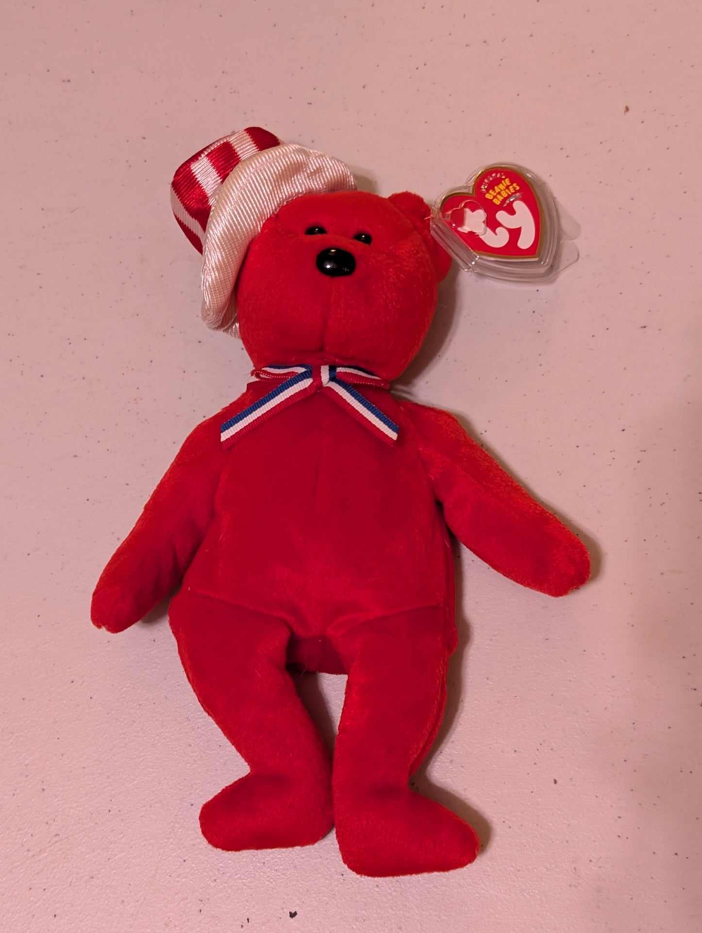 Red the Bear - Ty Beanie Baby (Red, 2002, MWMT, Plush, Toy, Stuffed Animal, Vintage, Retired)