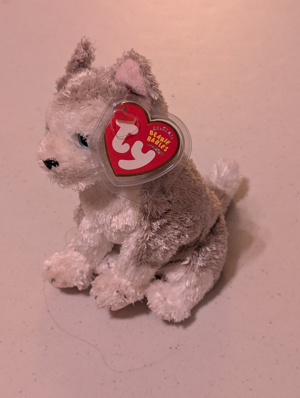 Juneau the Husky - Ty Beanie Baby (Gray, White, 2001, MWMT, Plush, Toy, Stuffed Animal, Vintage, Retired)