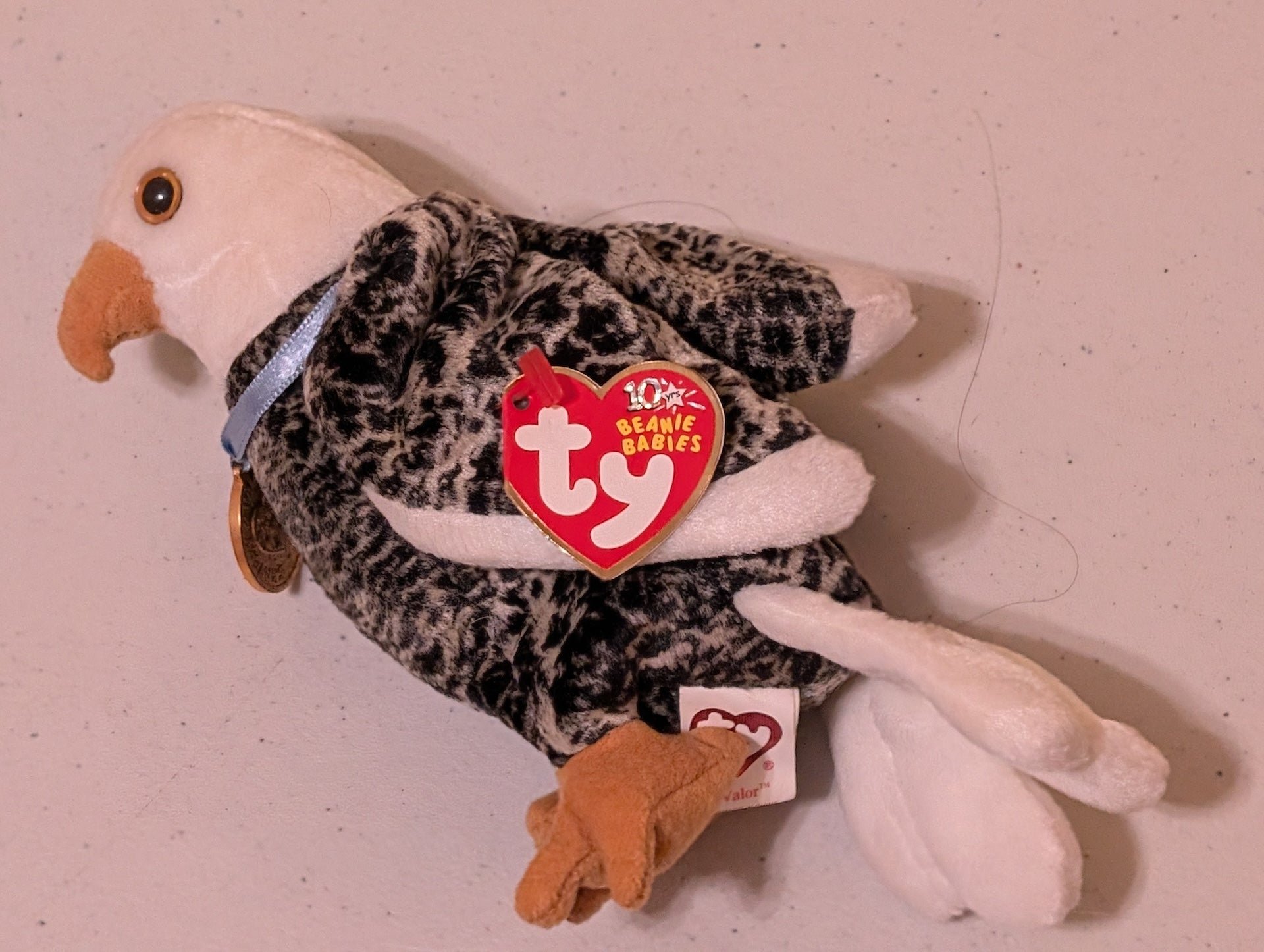 Valor the Eagle - Ty Beanie Baby (White, Black, 2003, MWMT, Plush, Toy, Stuffed Animal, Vintage, Retired)