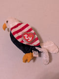Soar the Eagle - Ty Beanie Baby (Red, White, Blue, 2002, MWMT, Plush, Toy, Stuffed Animal, Vintage, Retired)