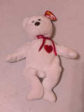 Valentina the Bear - Ty Beanie Baby (White, 1998, Vintage, MWMT, Plush, Toy, Stuffed Animal, Retired)