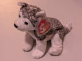 Blizzard the Husky - Ty Beanie Baby (White, Gray, 2003, Vintage, MWMT, Plush Toy, Stuffed Animal, Retired)
