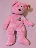 Eggs Pink Teddy Bear Ty Buddy Plush Beanie Buddies Stuffed Animal Bean Bag Toy 13" (MWMT, Vintage, Retired, with Tag, VTG, Stuffed Animal, Plush, Toy)