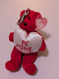 Be Mine the Bear - Ty Valentiny (Red, White, 1998, Plush Toy, Stuffed Animal, MWMT, Vintage, Retired)