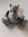 RHINY the RHINOCEROS Tanzania 1999   (Coke, Coca-Cola, Cocoa Cola International, MWMT, Vintage, Retired, with Tag, VTG, Stuffed Animal, Plush, Toy, Bean Bag)