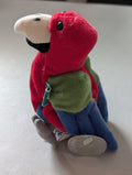 Barrot the Parrot Brazil(Coke, Coca-Cola, Cocoa Cola International, MWMT, Vintage, Retired, with Tag, VTG, Stuffed Animal, Plush, Toy, Bean Bag)
