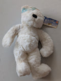 Nicky Cloud Nine White Bear NICK & NORA 1999  Plush 14" (Vintage, Retired, with Tag, VTG, Stuffed Animal, Plush, Toy, Nick and Nora)