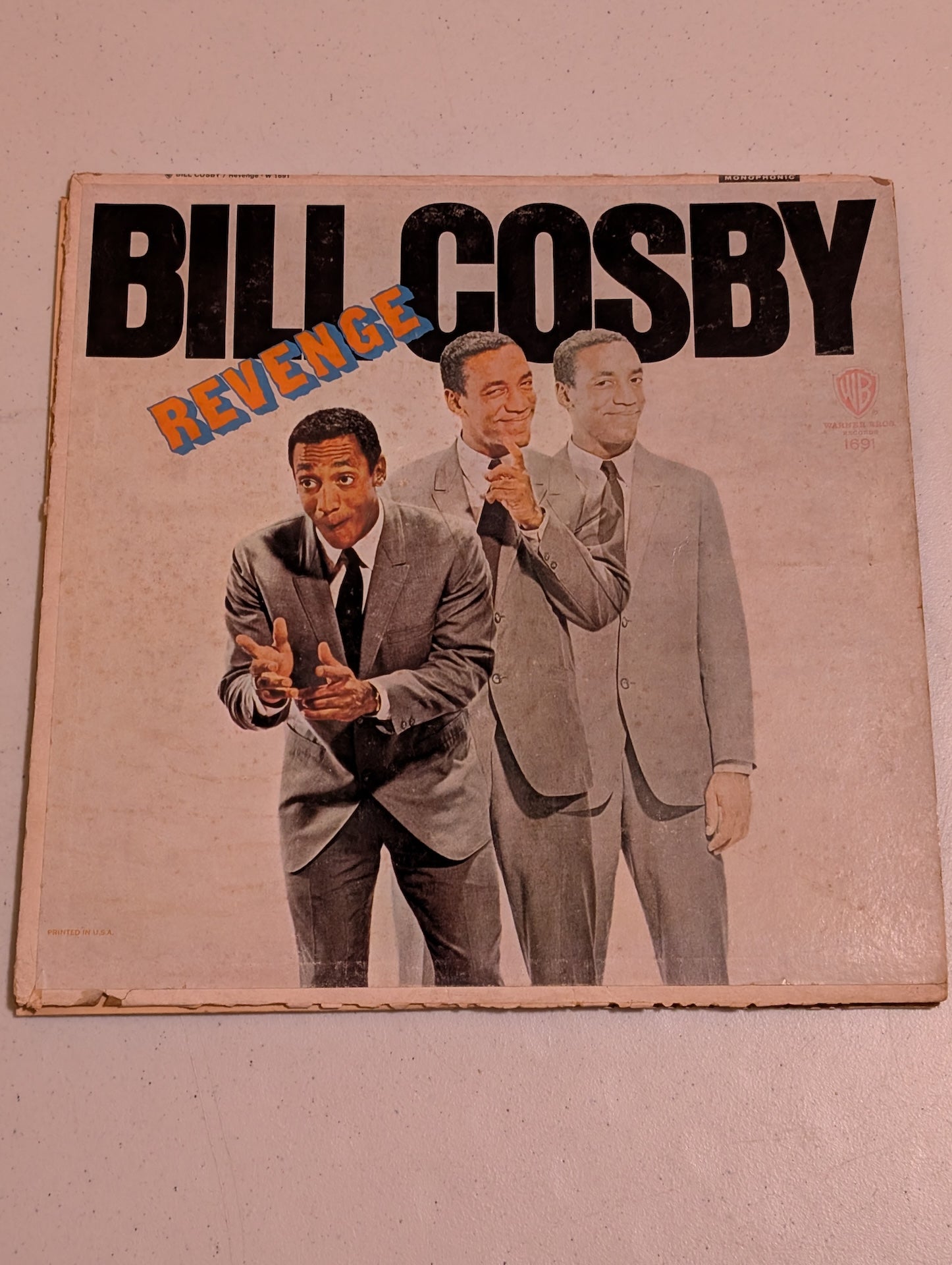 Bill Cosby – Revenge On Warner Bros 1967 Vinyl LP 12” Comedy Album