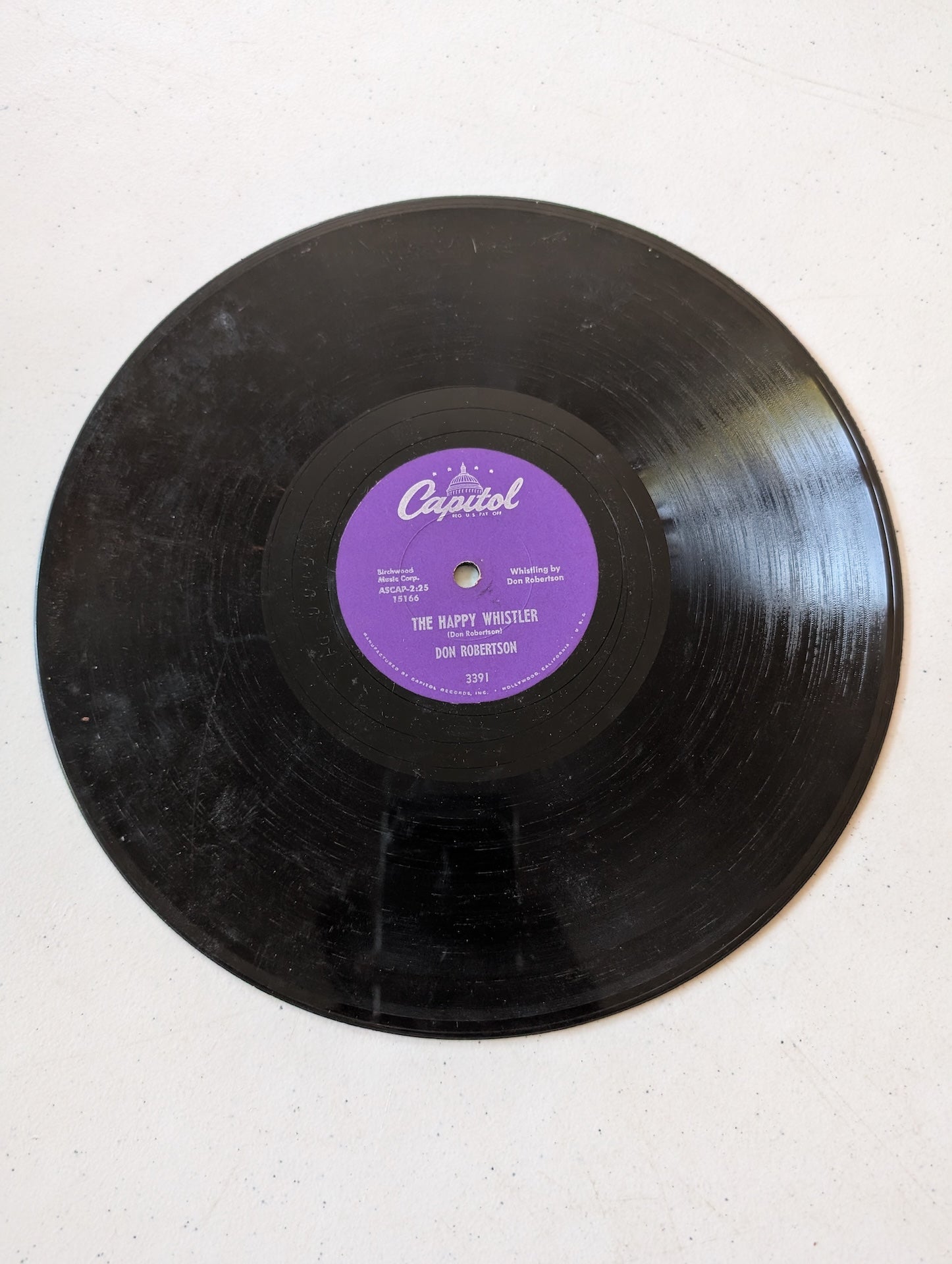 Don Robertson (2) / Don Robertson (2) With Lou Dinning – The Happy Whistler / You're Free To Go Shellac, 10", 78 RPM