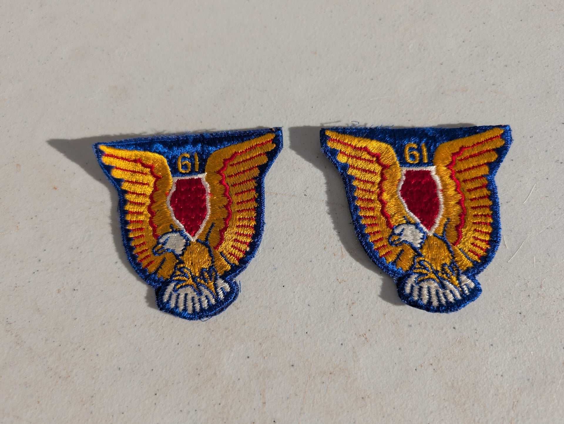 ILLINOIS CIVIL AIR PATROL PATCH US AIR FORCE C.A.P. 1960s Vintage  set of two