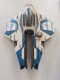 Obi-Wan Kenobi Jedi Starfighter Hasbro Star Wars  ROTS Blue Version(Vintage, Missing parts/accessories, Collectable, Toy)