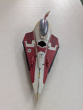 Delta Jedi Star Fighter Star Wars Obi wan Ship, 2008 Hasbro(Vintage, Missing parts/accessories, Collectable, Toy)