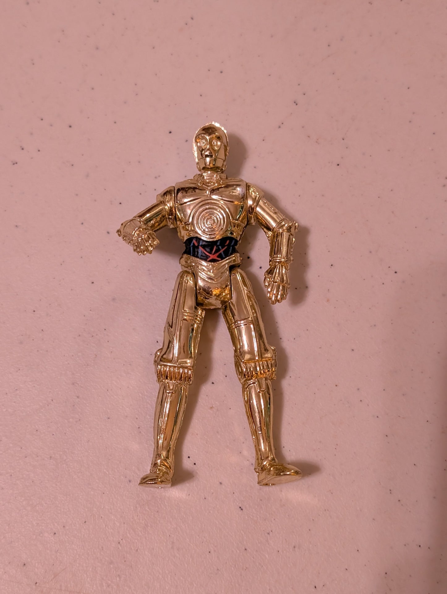 C 3PO Vintage Star Wars  1995 Kenner POTF 4" GOLD Droid (Action Figure, SciFi/Fantasy, Collectable, Vintage, Loose, Missing Parts/pieces, Incomplete)