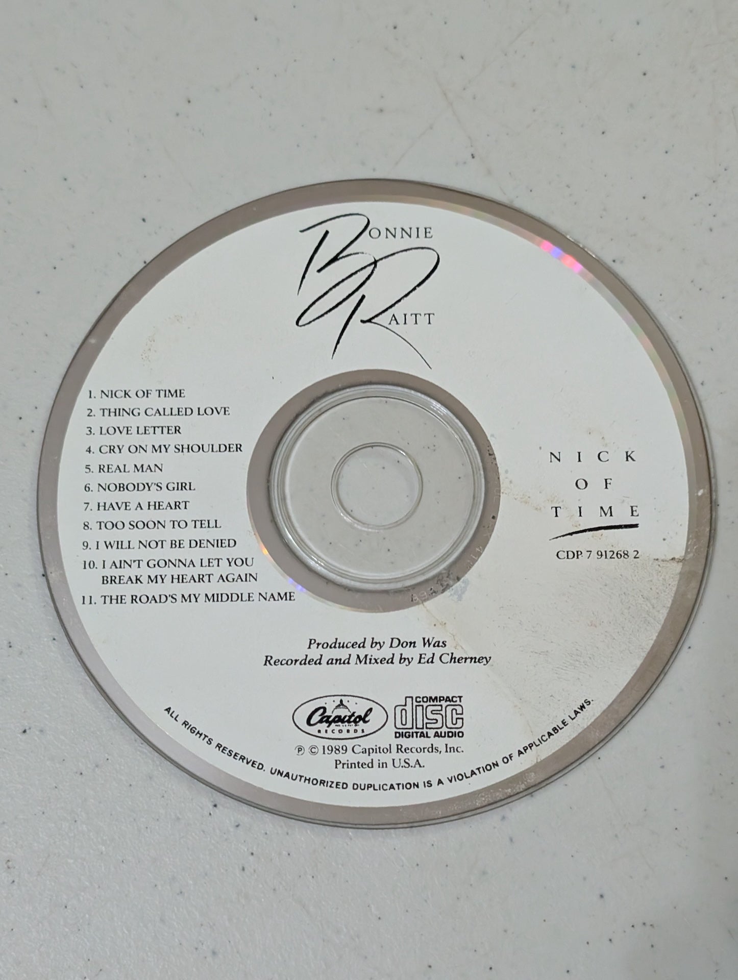 Bonnie Raitt - Nick of Time (Rock, Blues, CD, 1989)