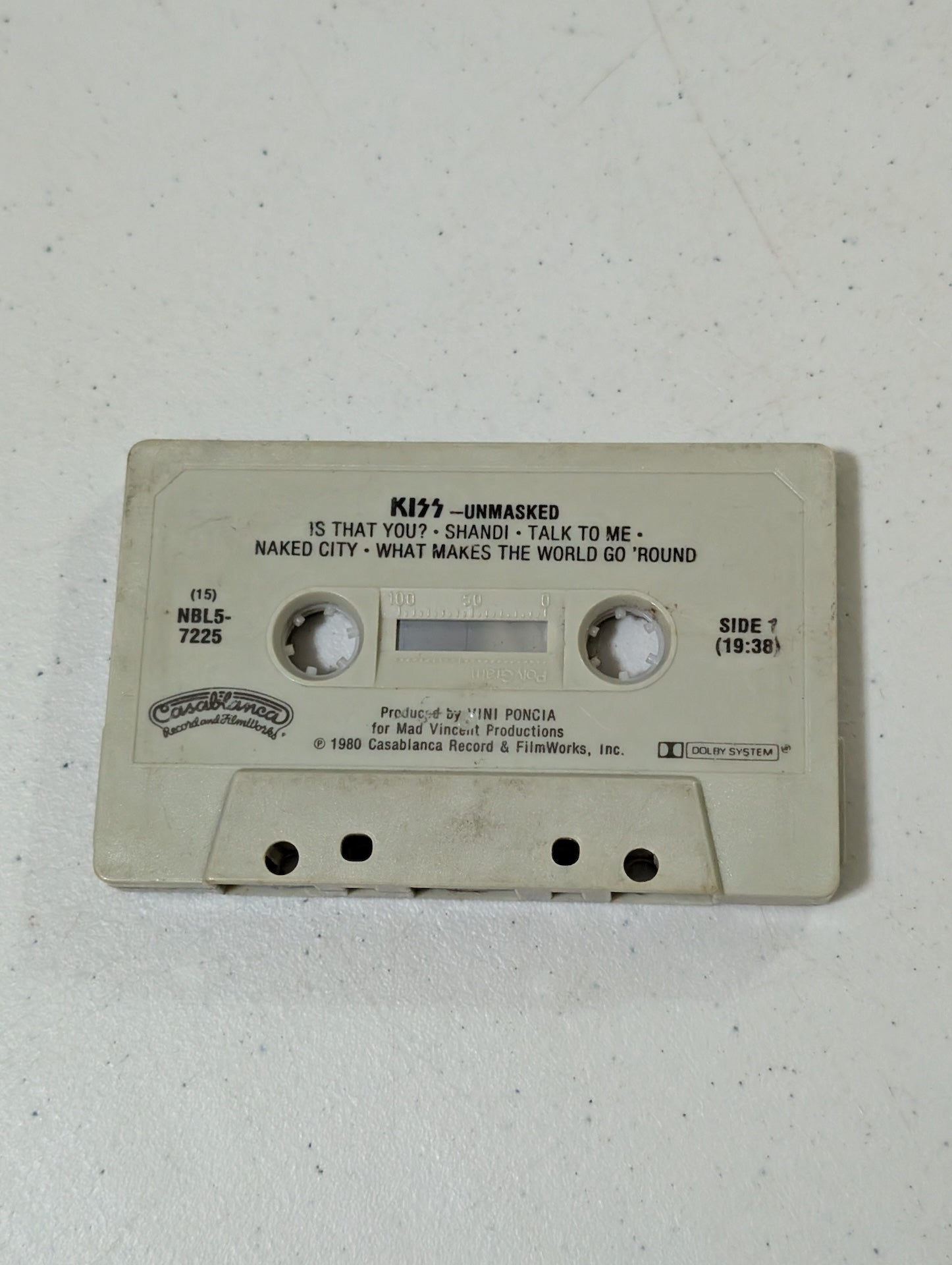 KISS - Unmasked Cassette Tape Casablanca  Cassette only(Cassette, vintage, out of print)