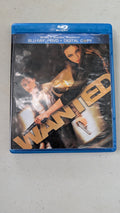 Wanted (Blu-ray + DVD + Digital Copy, 2008, R) James McAvoy, Angelina Jolie, Morgan Freeman