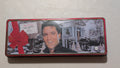 Elvis Presley "Happy Holidays" Tin from Russell Stover - 1990s Collectibles (Tin Collectible Tin, Christmas, Holiday, Red, White, Blue, Collectable, Vintage, Original)