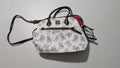 I Am Mickey / Mickey Mouse Sketch Satchel from Dooney & Bourke - 2010s Handbag (Coated Cotton, Leather Satchel, Disney Characters, Animation History, White, Black)