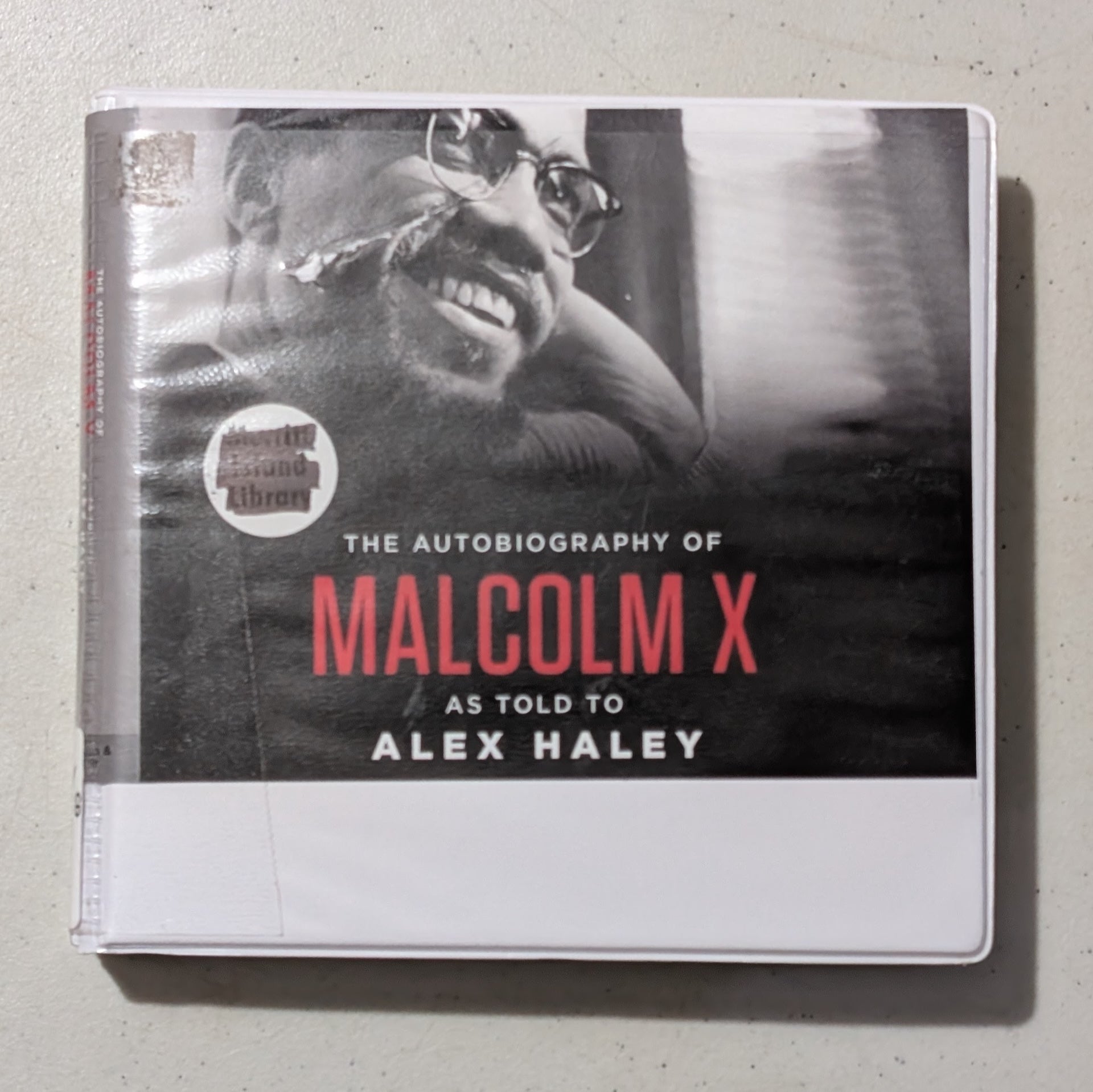 The Autobiography of Malcolm X by Malcolm X as told to Alex Haley (Autobiography, History, Audiobook on CD, 1965, Former Library Book)