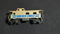 Golden Eagle Caboose Caboose likely from Tyco - 1970s HO Scale Model Train (Plastic, Metal Caboose, Not Applicable, Gold, Blue)