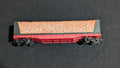Southern Woodchip Hopper Hopper Car likely from Athearn - 1970s-1980s HO Scale Model Train (Plastic, Metal Hopper Car, Not Applicable, Red, Black)