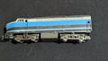 Baltimore & Ohio F-Unit Diesel Locomotive likely from Life-Like/Model Power - 1970s-1980s HO Scale Model Train (Plastic, Metal Diesel Locomotive,  Blue, Grey, Black)