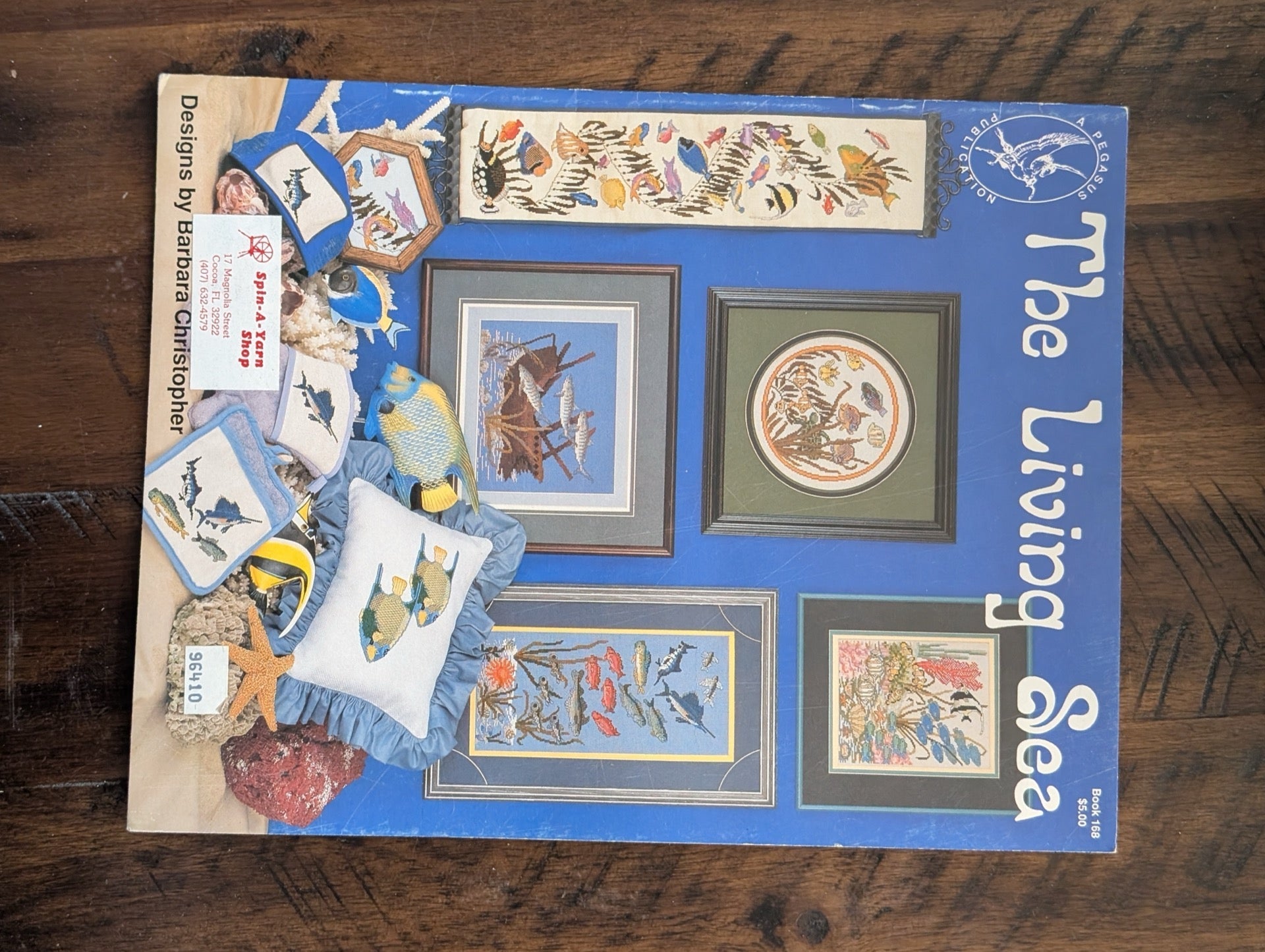 The Living Sea by Barbara Christopher (Pegasus Originals) (Crafts, Cross-Stitch, c. 1980s, living sea, nautical cross stitch, sea life patterns, Barbara Christopher, Pegasus Originals)
