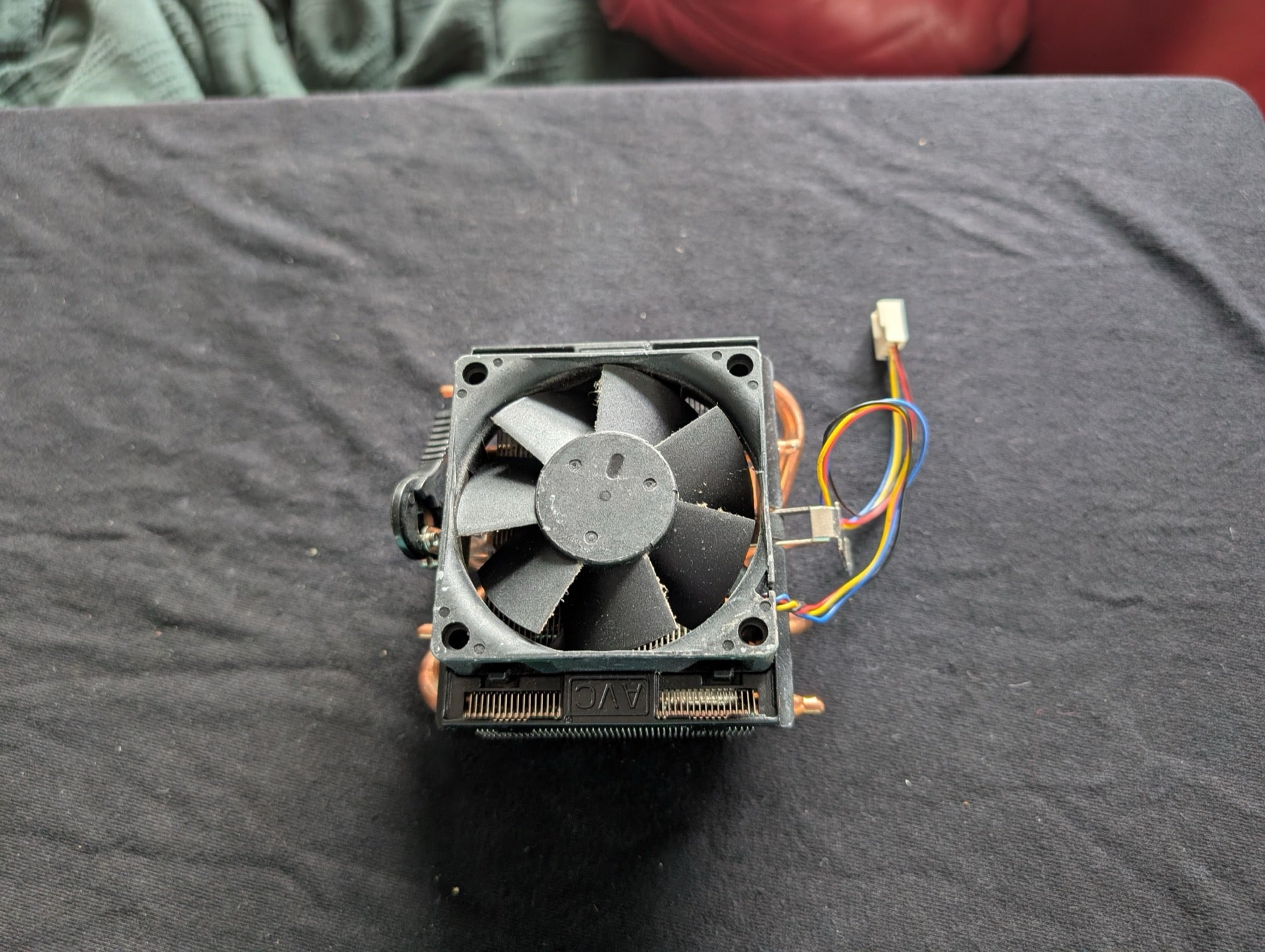 AVC Copper Heatpipe CPU Cooler 4-Pin PWM Fan for AMD Socket AM2/AM3/FM1