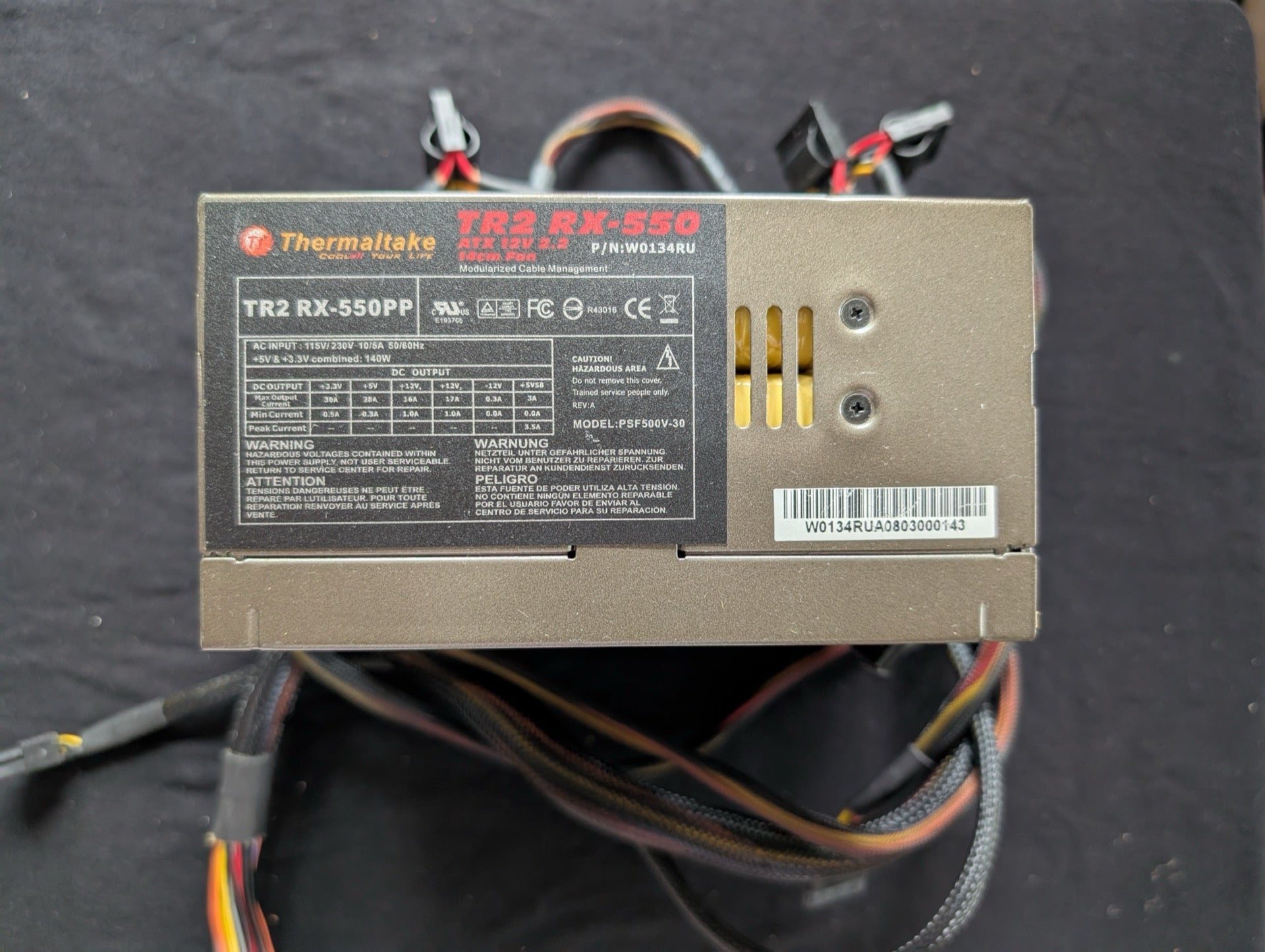 Thermaltake TR2 RX-550P 550W Modular Power Supply (W0134RU)