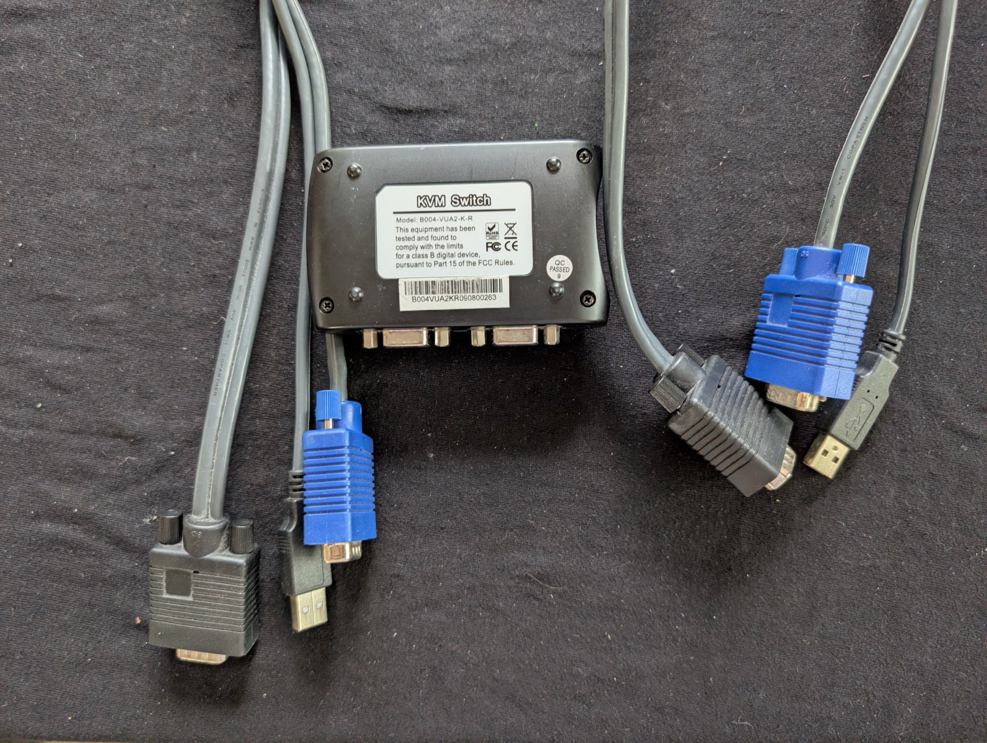 2-Port USB KVM Switch w/ Audio - Control 2 PCs w/ 1 Monitor (B004-VUA2-K)