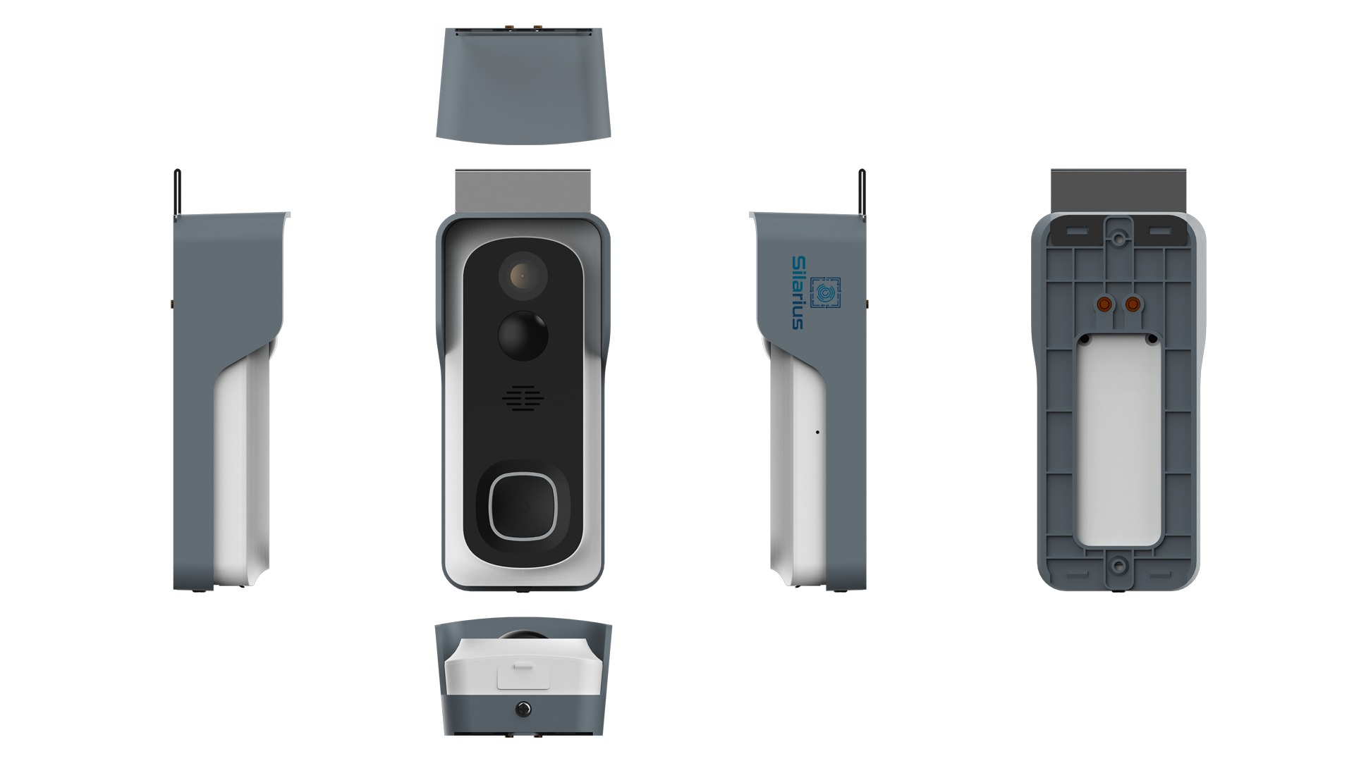Silarius SIL-DOORBELL2MPBSDB 2MP, WiFi Battery Powered Smart Doorbell Camera + Chime (Outdoor IP65), Cloudedge app , includes 32GB MicroSD card