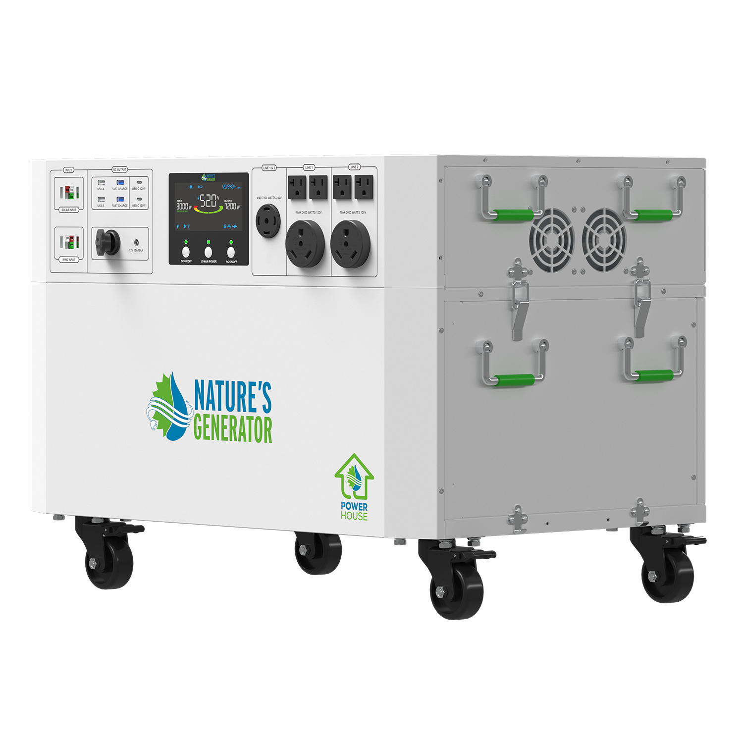 Powerhouse V2 Solar Generator and Transfer Switch