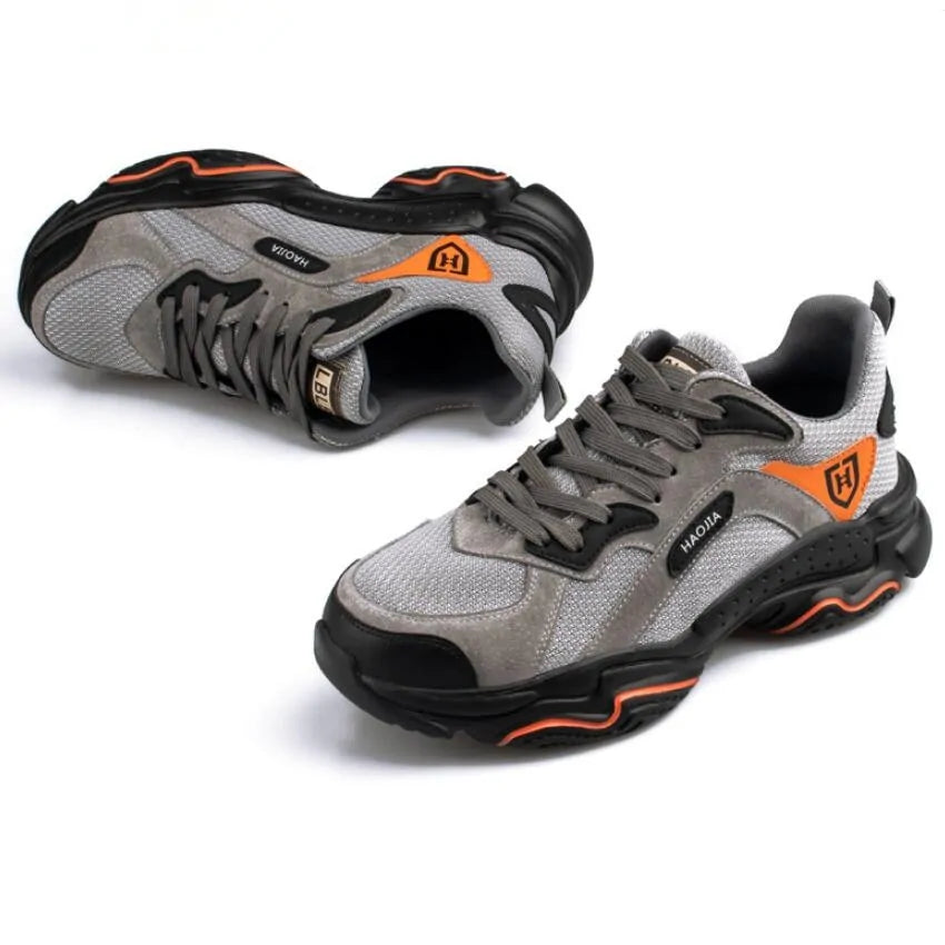 Men's Steel Toe Safety Work Shoes - Lightweight Outdoor Protective Footwear