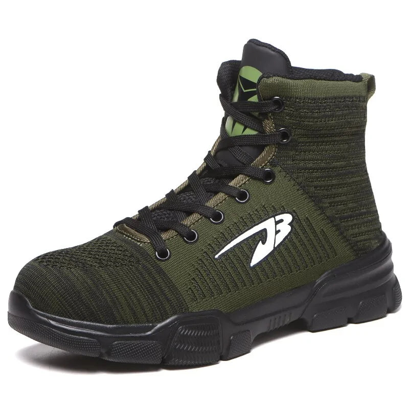 Men's Winter Safety Work Boots - Steel Toe Waterproof Insulated Construction Boots