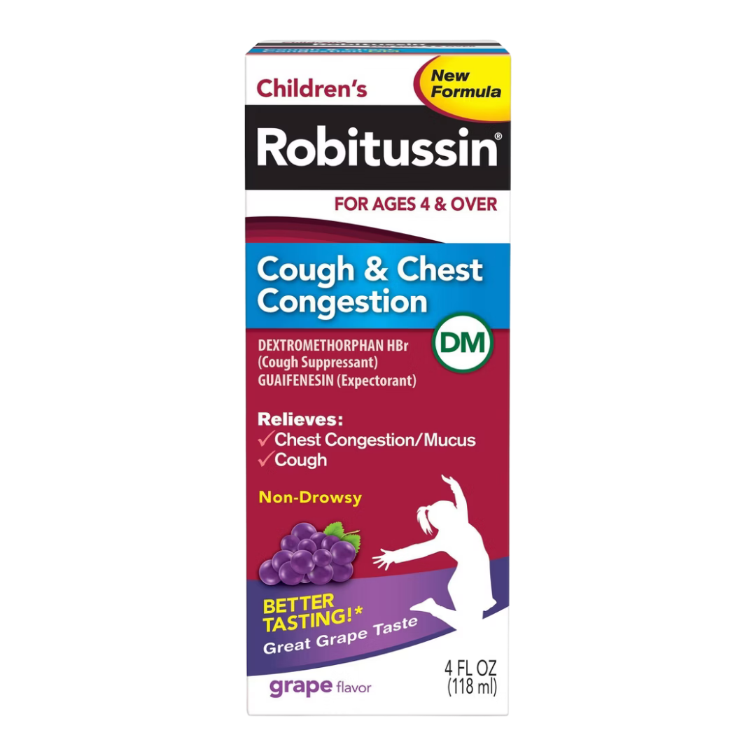 Robitussin Children’s Cough & Chest Congestion Grape Syrup (4 oz)