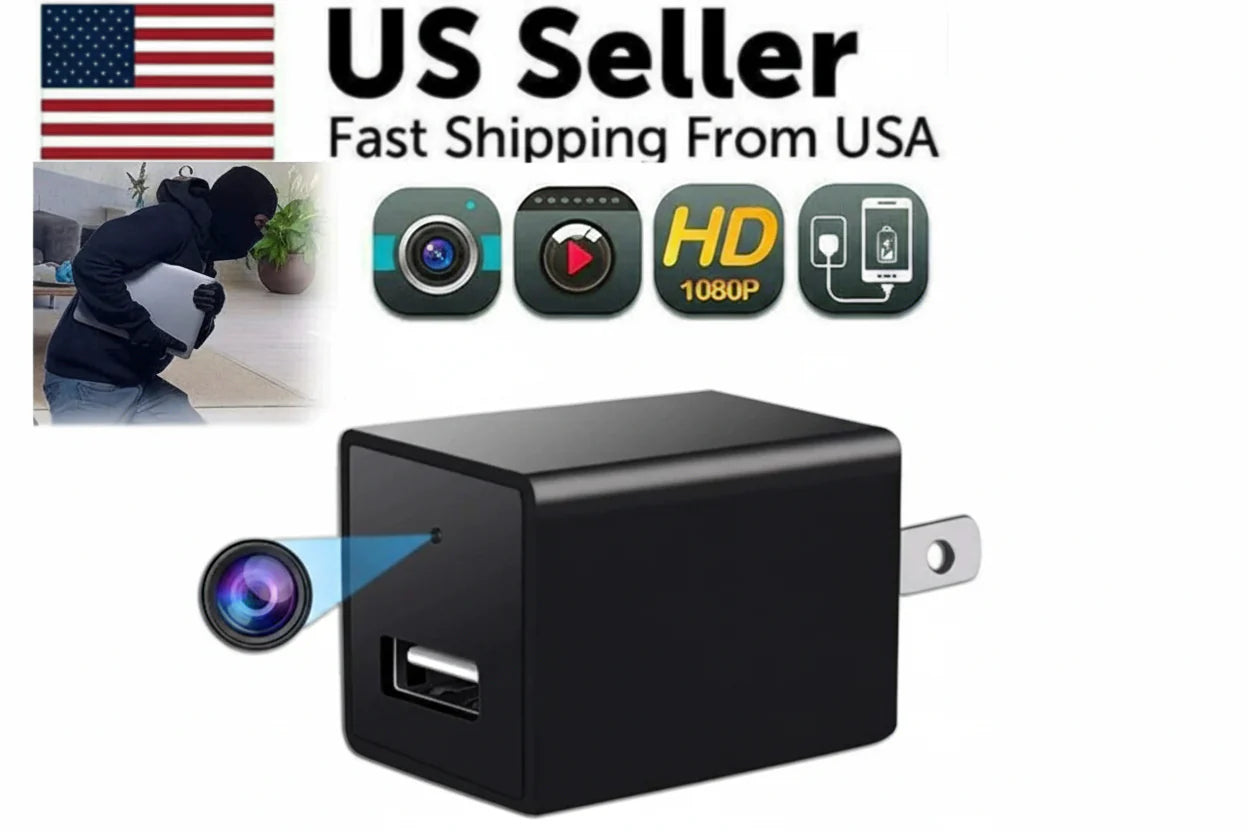 Mini Hidden Camera Home Security Nanny Cam Full HD 1080P DVR Night Vision No Audio