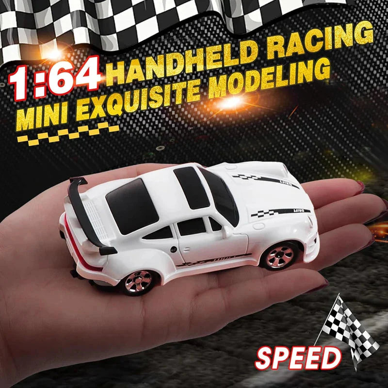 1/64 4WD High-Speed Drift RC Car – Mini Remote Control Racing Toy for Kids & Adults
