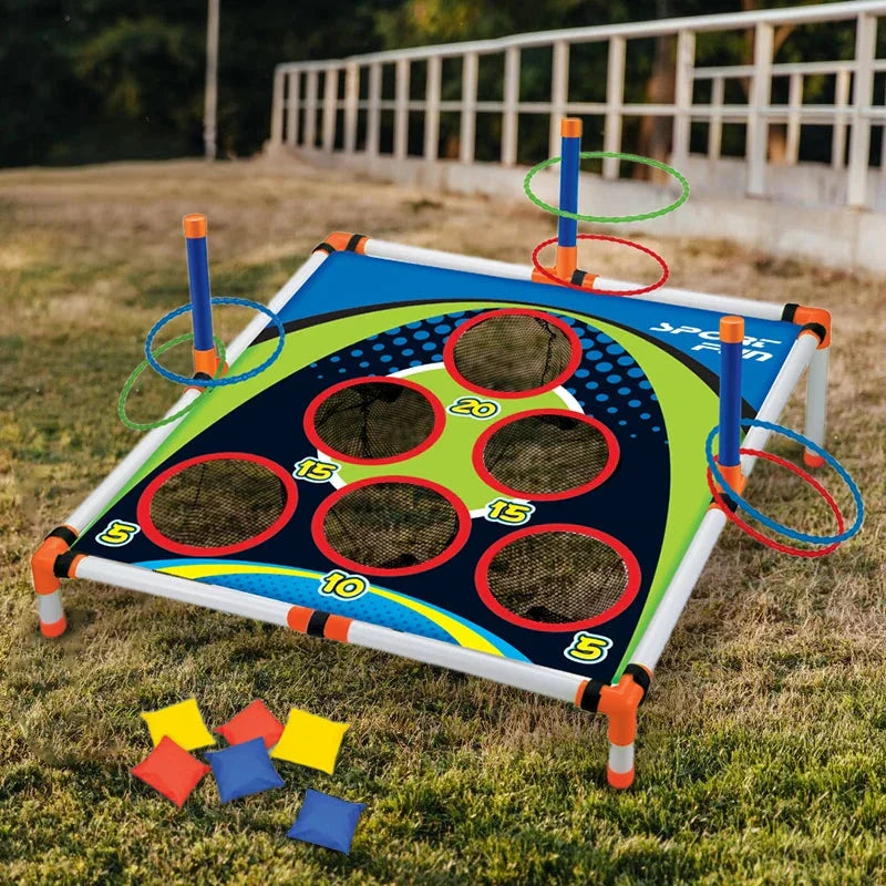 Portable Cornhole Toss Game Set - Easy Assembly Outdoor Yard Game for Kids & Adults