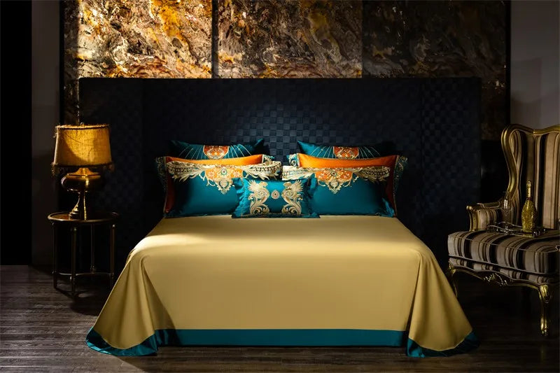 Royal Luxury Comforter Bedding Embroidery Duvet Cover Set 4/6/10Pcs