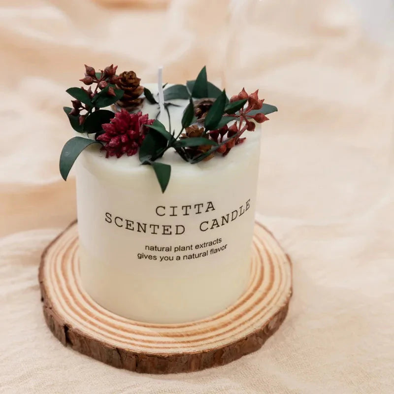 10cm Soy Wax Scented Pillar Candle – Aromatherapy Candle for Stress Relief, Home Décor, and Romantic Gifts