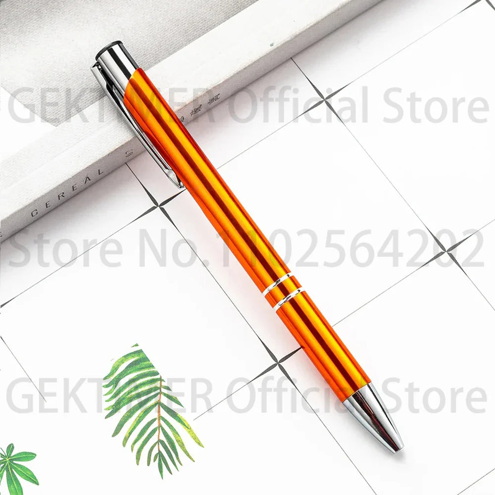 100 50 20 Pcs Custom Ballpoint Pen Metal Pen Support Custom Logo Advertising Personalized Pen Advertising Gift