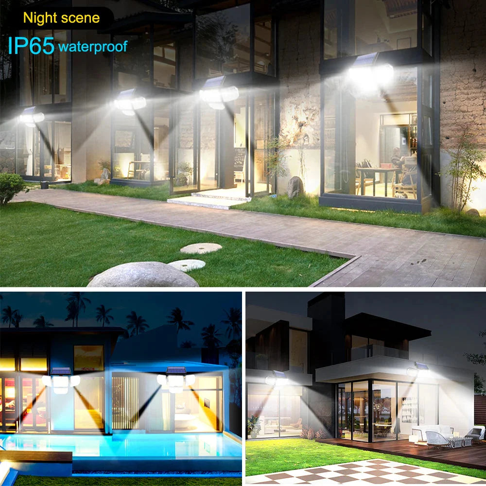 Solar Outdoor Security Light – 182/112 LED Floodlight with 3 Adjustable Modes, IP65 Waterproof Motion Sensor Lamp for Garage, Garden & Yard